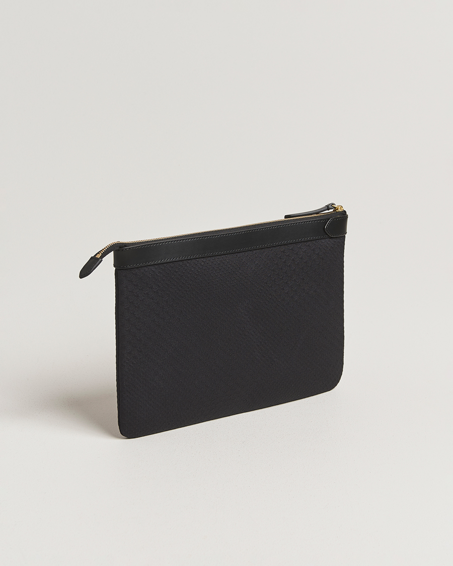 Hombres | Bolsos | Mismo | M/S Nylon Pouch Large Haptic Black/Black