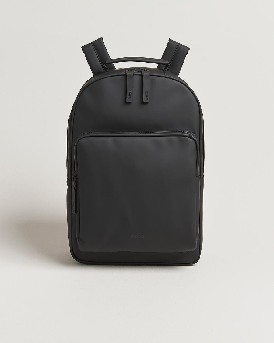 Hombres | RAINS Book Daypack Backpack Black | RAINS | Book Daypack Backpack Black