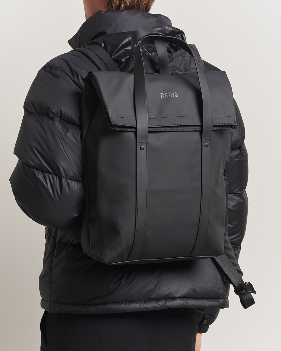 Hombres | Bolsos | RAINS | 2 Way Tote Backpack Black