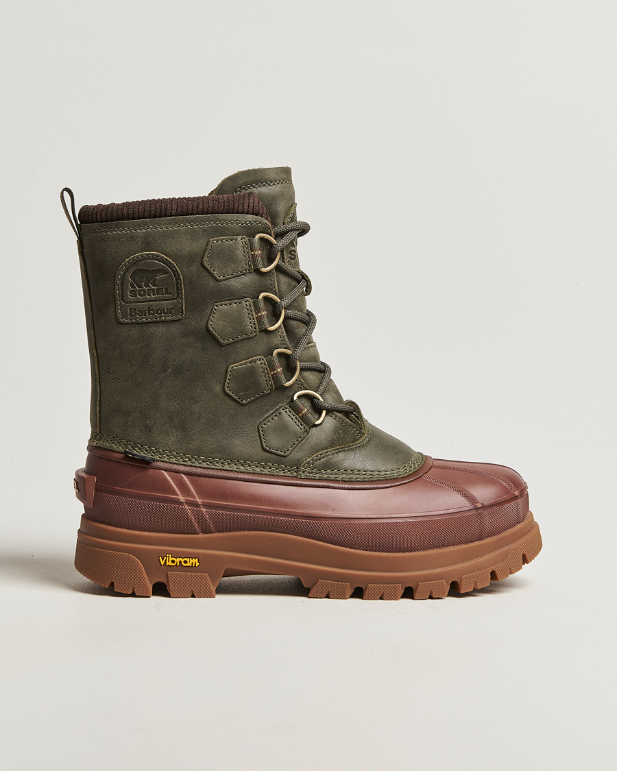 Hombres | Sorel Barbour Caribou Horizon GTX Boot Olive | Sorel | Barbour Caribou Horizon GTX Boot Olive