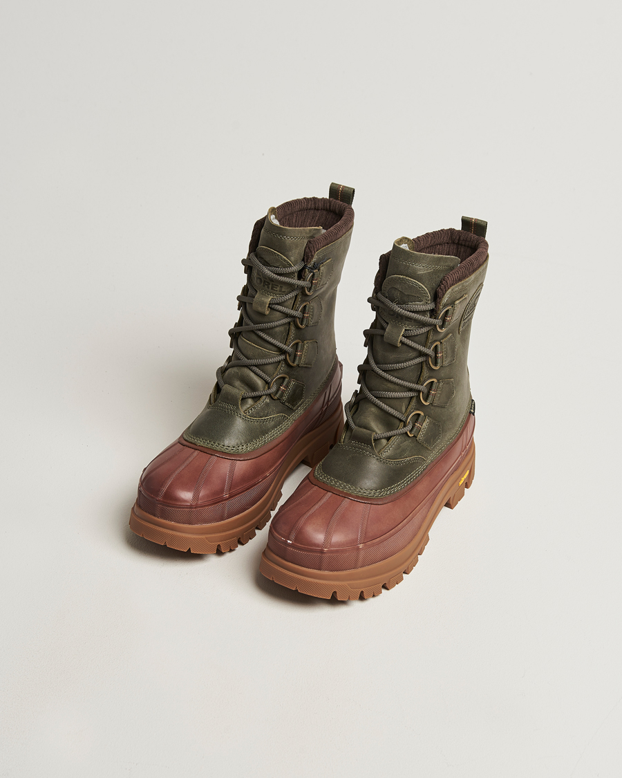 Hombres | Sorel Barbour Caribou Horizon GTX Boot Olive | Sorel | Barbour Caribou Horizon GTX Boot Olive