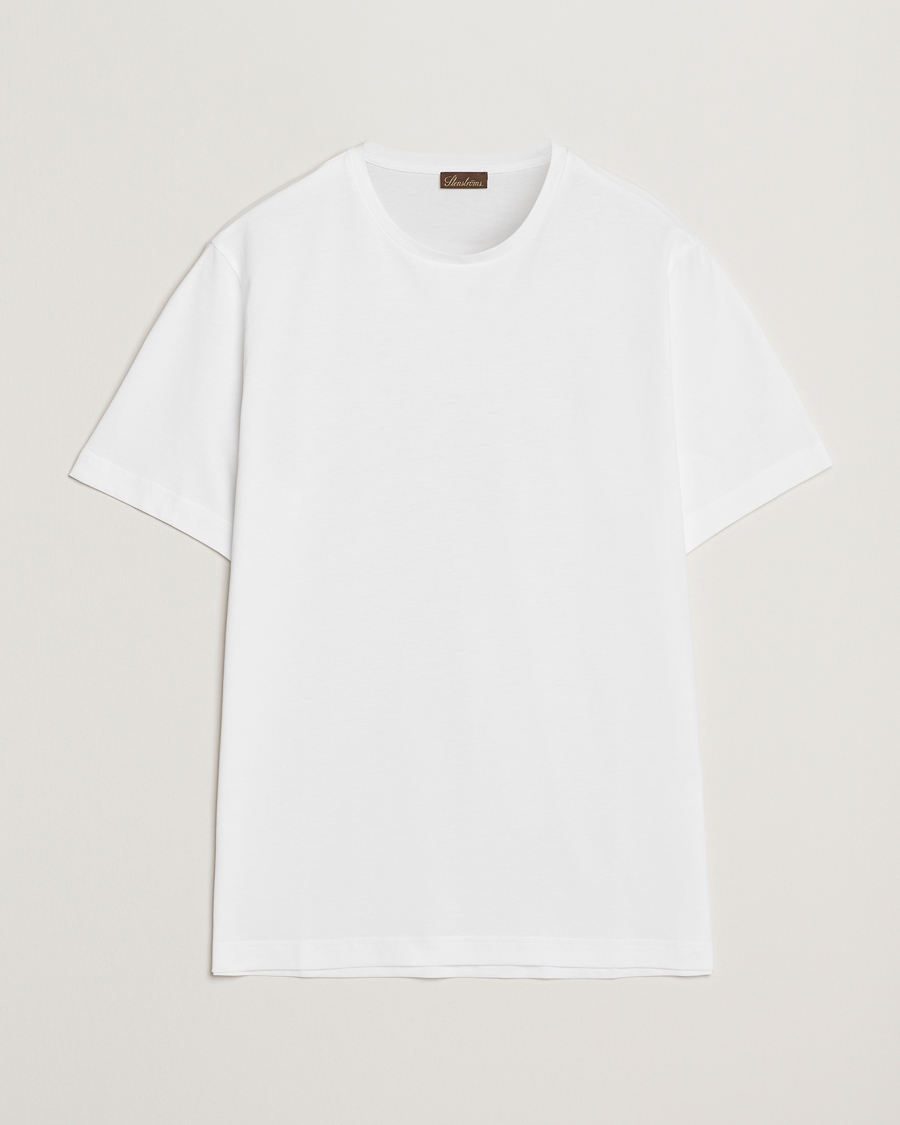 Hombres | Camisetas | Stenströms | Supima Cotton T-Shirt White