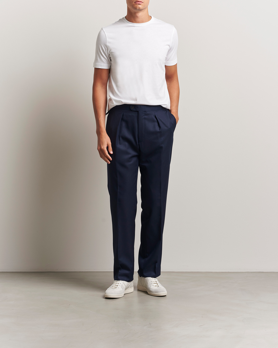 Hombres | Camisetas | Stenströms | Supima Cotton T-Shirt White