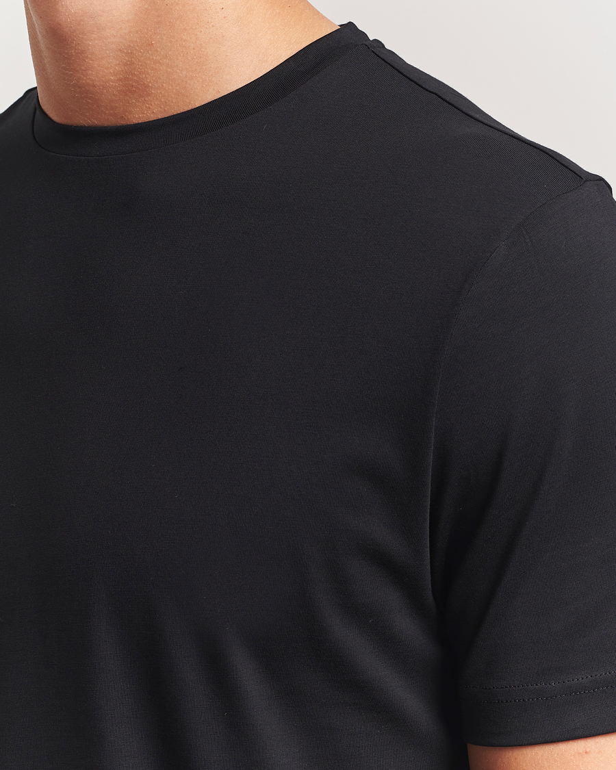 Hombres | Camisetas | Stenströms | Supima Cotton T-Shirt Black