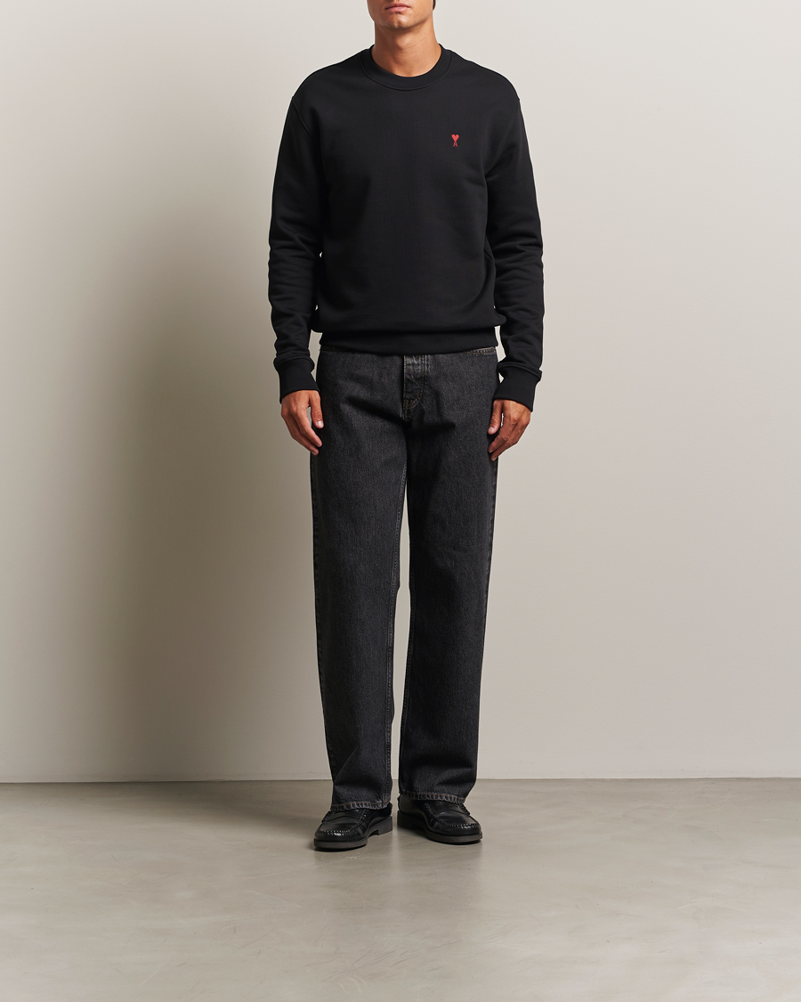 Hombres | Jerséis y prendas de punto | AMI | Heart Logo Sweatshirt Black