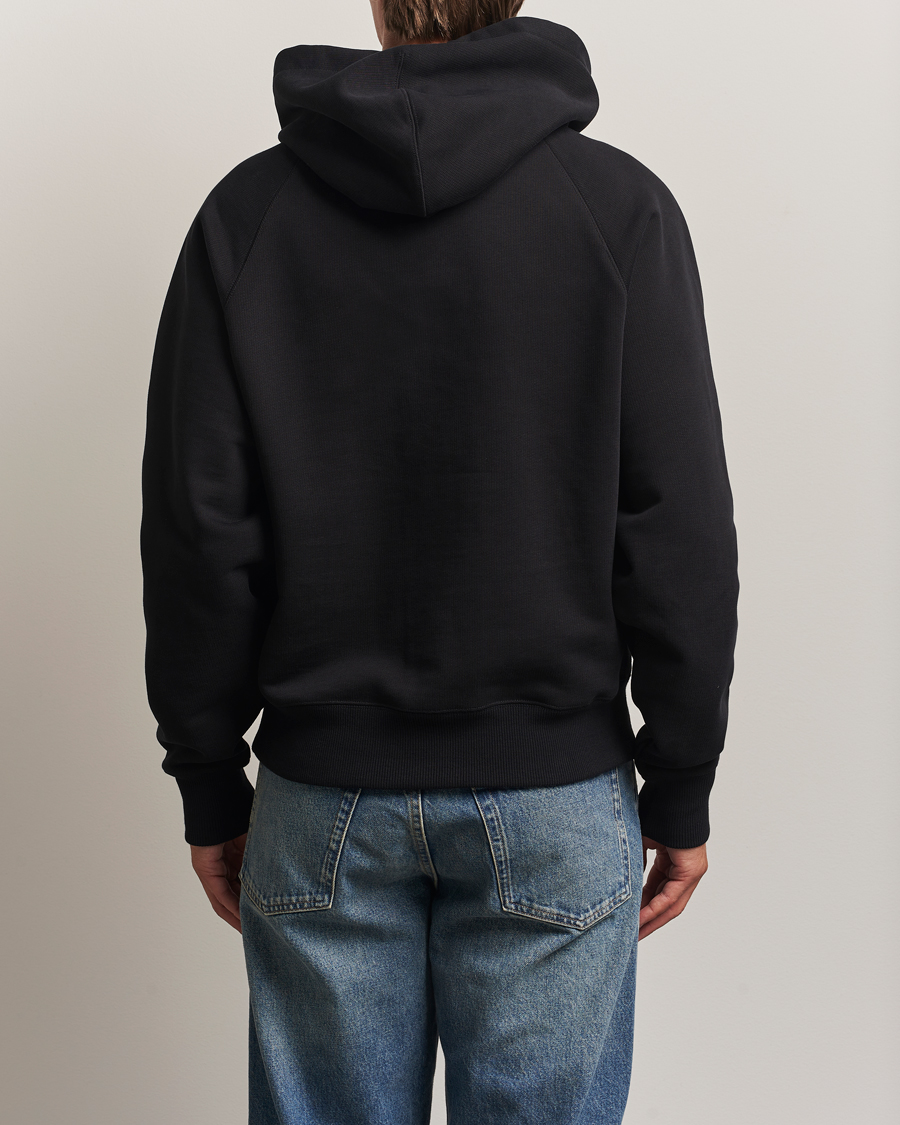Hombres | Jerséis y prendas de punto | AMI | Tonal Heart Logo Hoodie Black