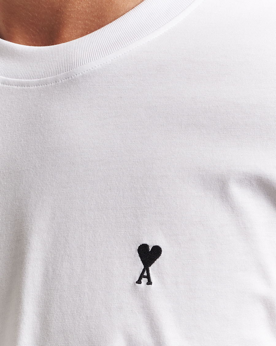 Hombres | Camisetas | AMI | Contrast Heart Logo T-Shirt White