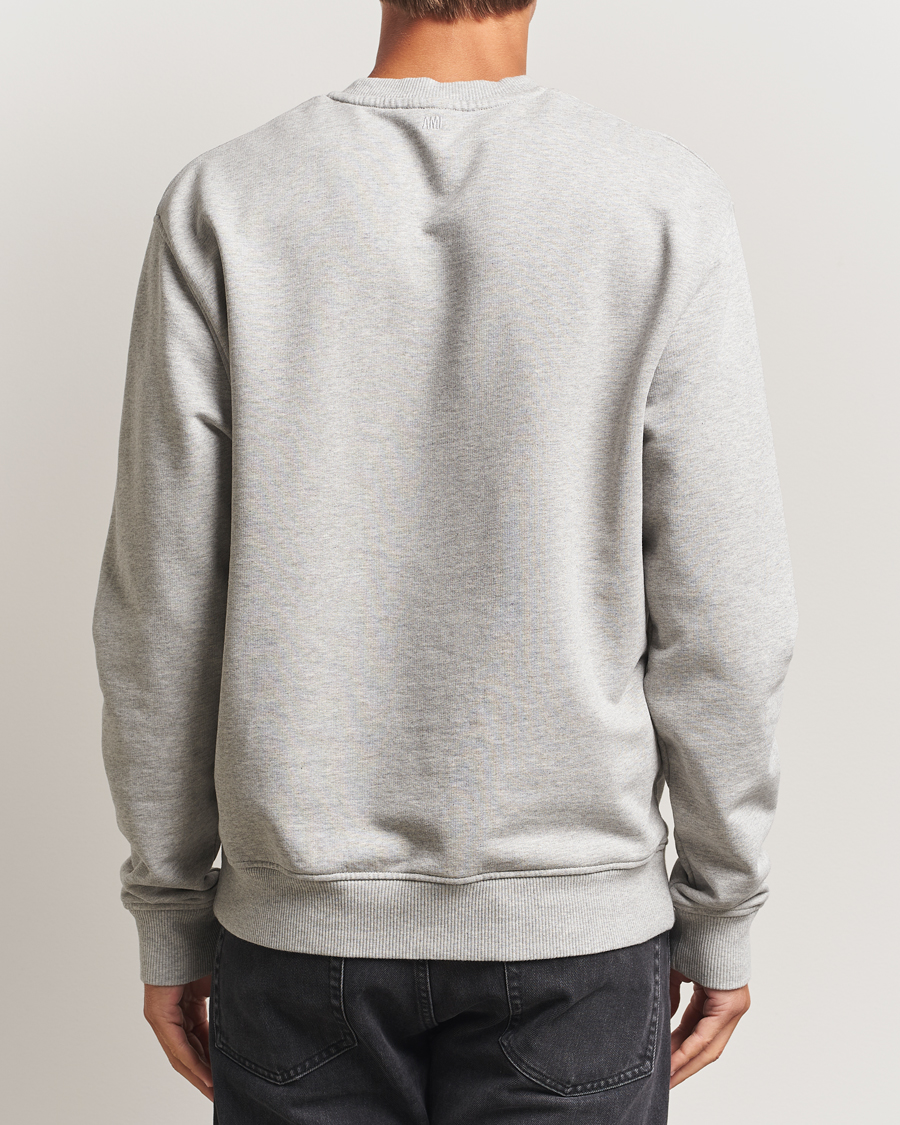 Hombres | Jerséis y prendas de punto | AMI | Black Heart Logo Sweatshirt Grey Heather