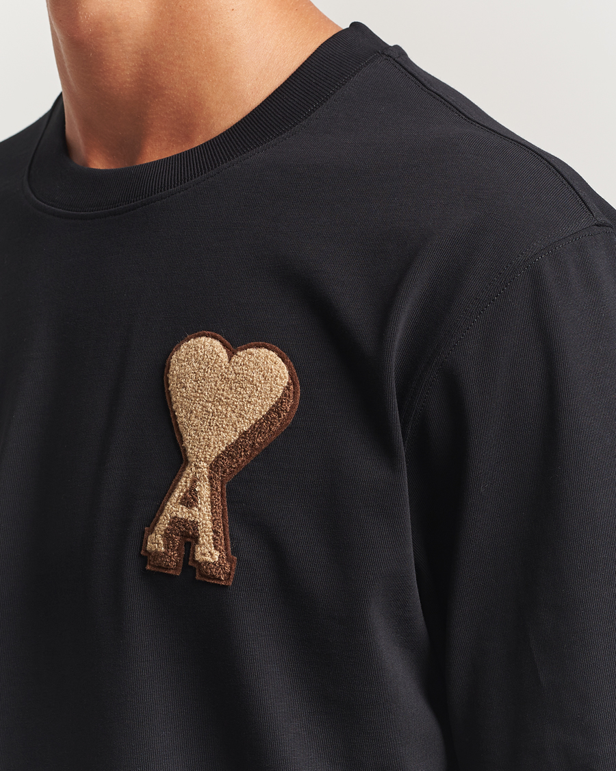 Hombres | Camisetas | AMI | Patch Heart T-Shirt Black