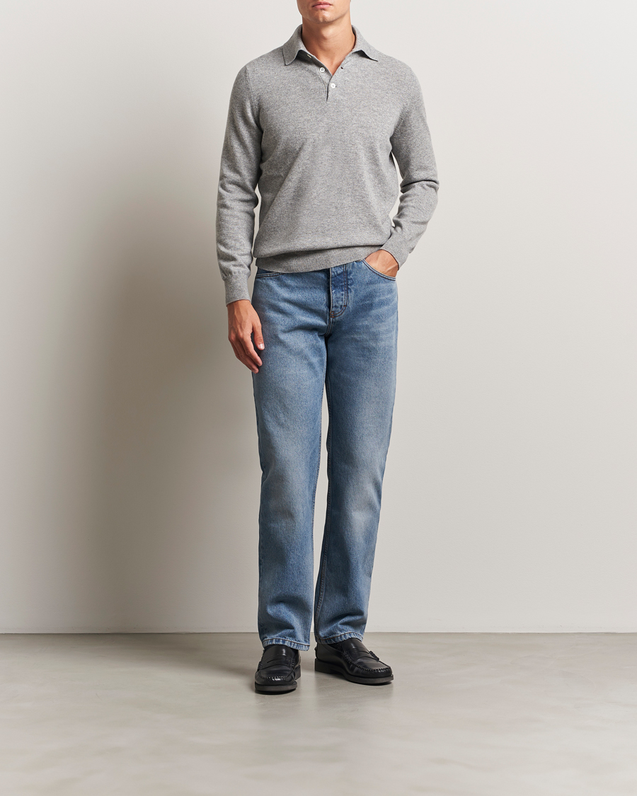 Hombres | Pantalones | AMI | Classic Fit Jeans Used Blue