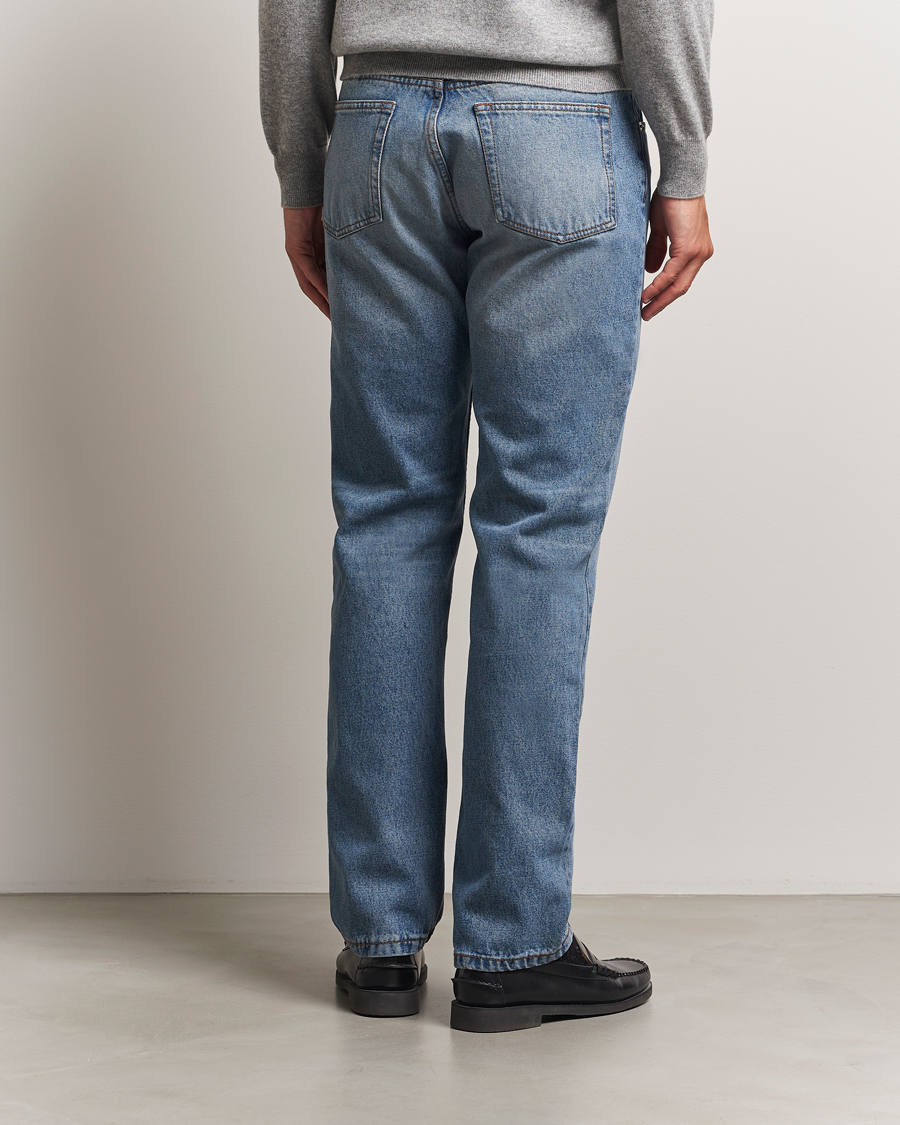 Hombres | Pantalones | AMI | Classic Fit Jeans Used Blue