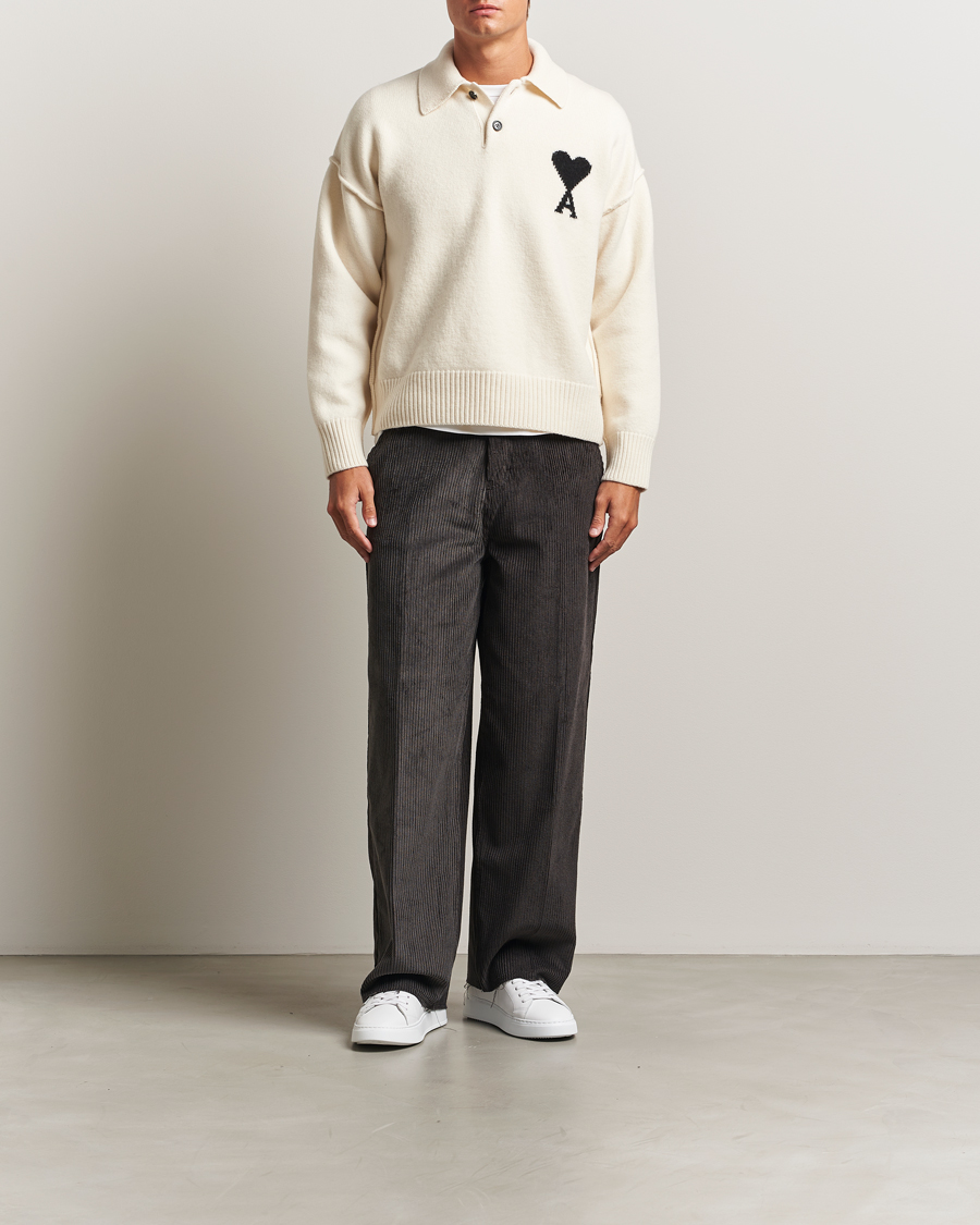 Hombres | Pantalones | AMI | Corduroy Trousers Anthracite