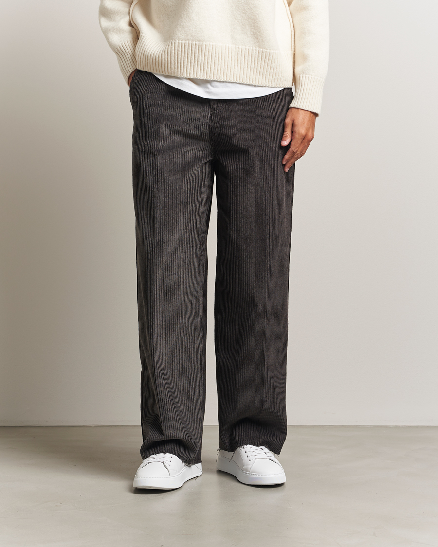 Hombres | Pantalones | AMI | Corduroy Trousers Anthracite