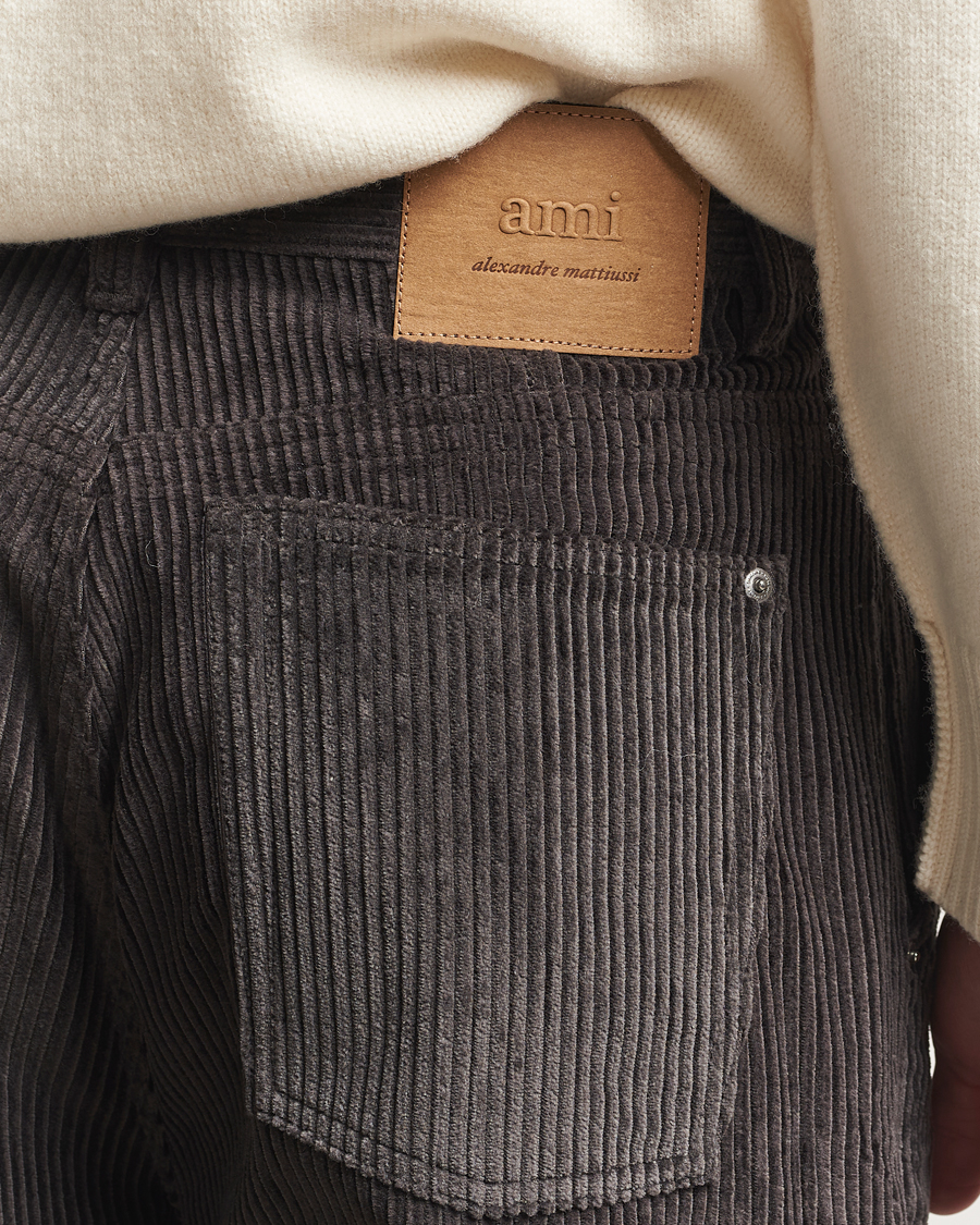 Hombres | Pantalones | AMI | Corduroy Trousers Anthracite