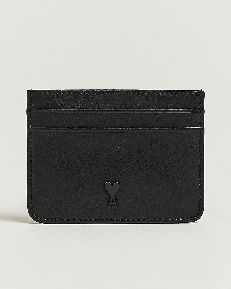 Hombres | Billeteras | AMI | AMITonal Heart Logo Card HolderBlack