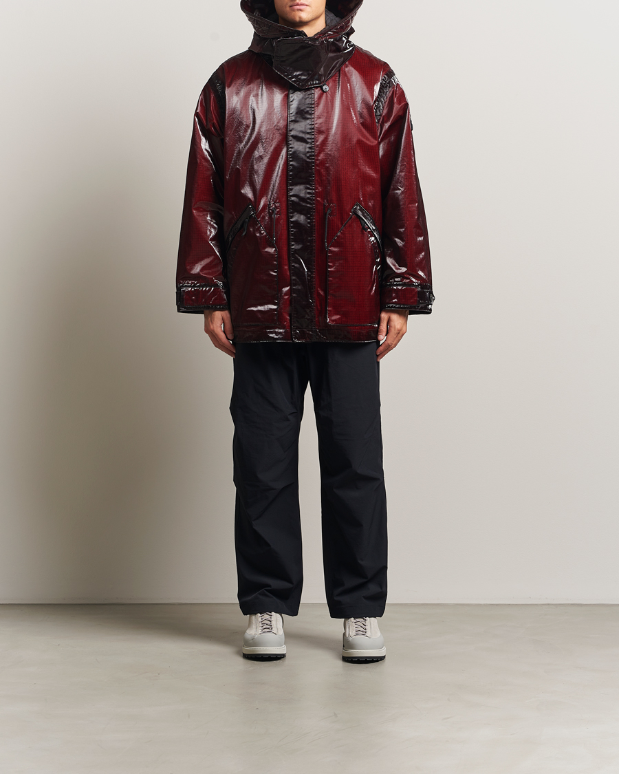 Hombres | Abrigos y chaquetas | Stone Island | Short Ripstop Detachable Inner Parka Burgundy