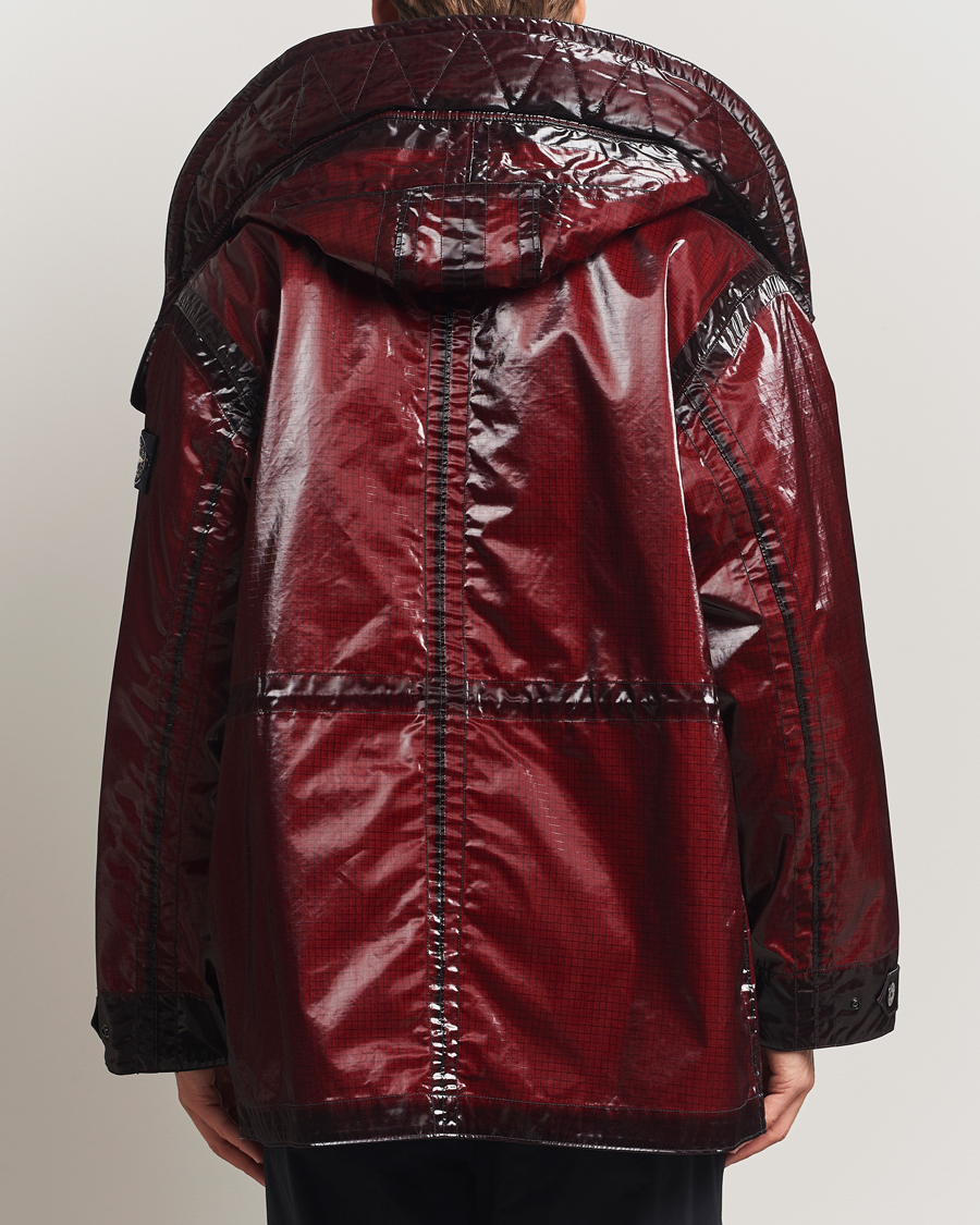 Hombres | Abrigos y chaquetas | Stone Island | Short Ripstop Detachable Inner Parka Burgundy