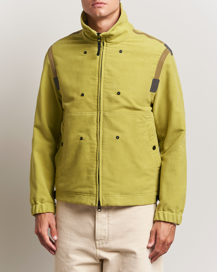 Hombres | Abrigos y chaquetas | Stone Island | Translusent Cover Moleskin Short Parka Green