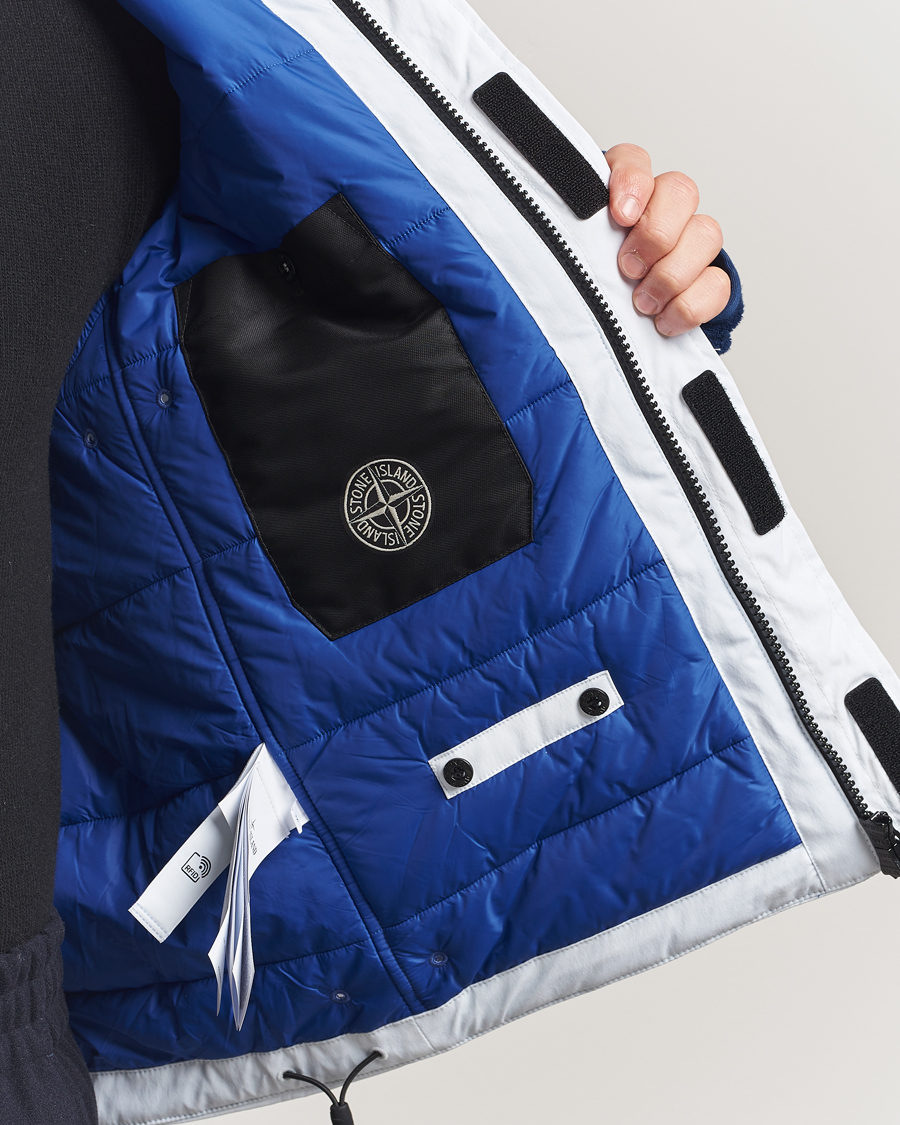 Hombres | Abrigos y chaquetas | Stone Island | Short Parka Ice Jacket Sky Blue