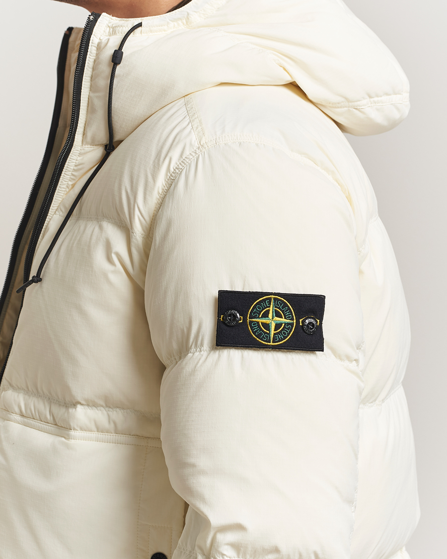 Hombres | Abrigos y chaquetas | Stone Island | Ripstop Cordura Padded Down Parka Ivory