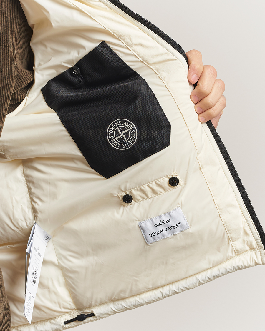 Hombres | Abrigos y chaquetas | Stone Island | Ripstop Cordura Padded Down Parka Ivory