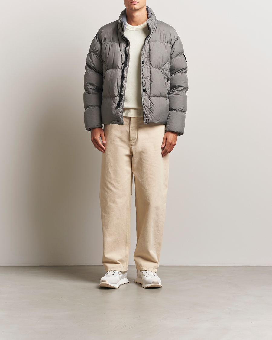 Hombres | Abrigos y chaquetas | Stone Island | Crinkle Reps Down Jacket Cement