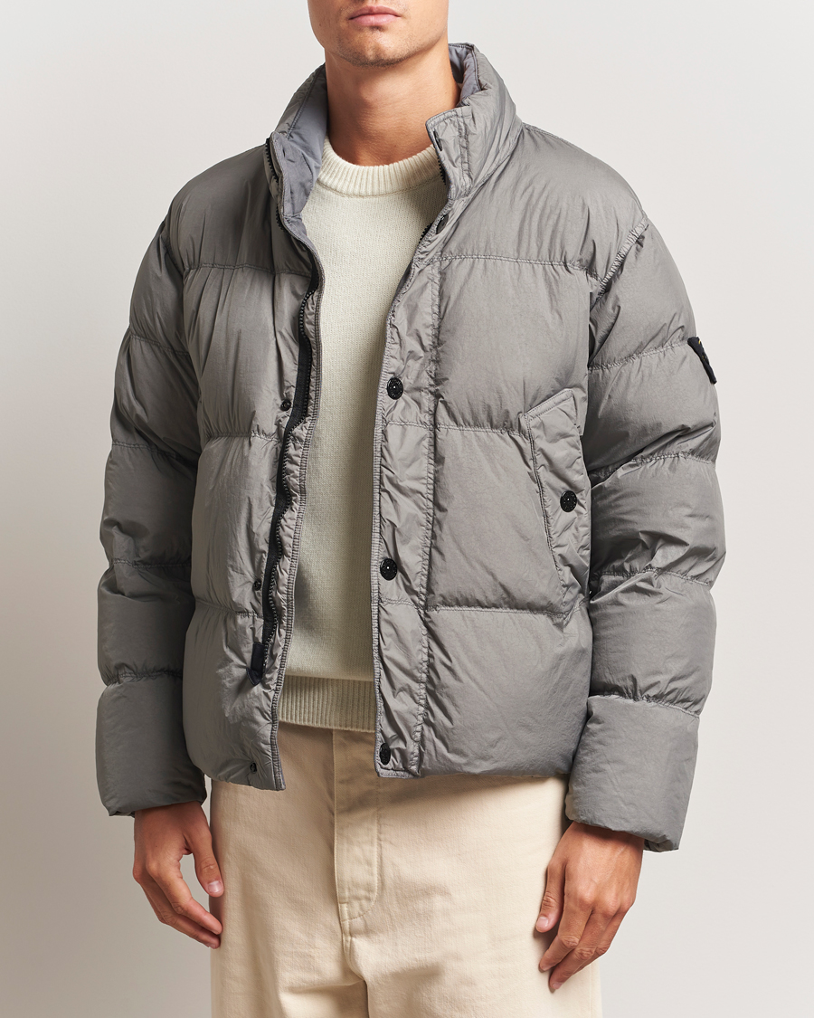 Hombres | Abrigos y chaquetas | Stone Island | Crinkle Reps Down Jacket Cement