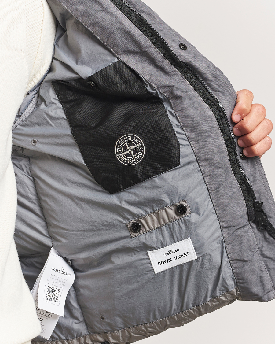 Hombres | Abrigos y chaquetas | Stone Island | Crinkle Reps Down Jacket Cement
