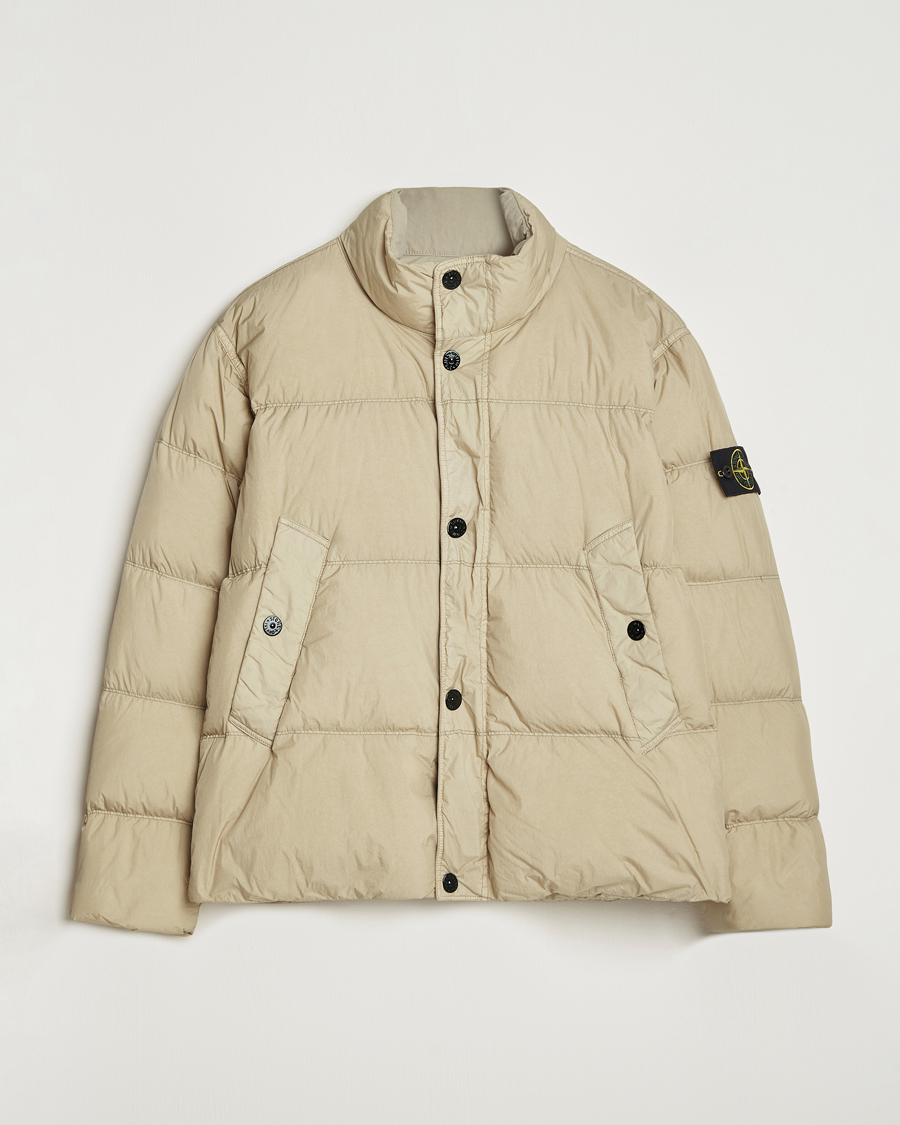 Hombres | Abrigos y chaquetas | Stone Island | Crinkle Reps Down Jacket Beige