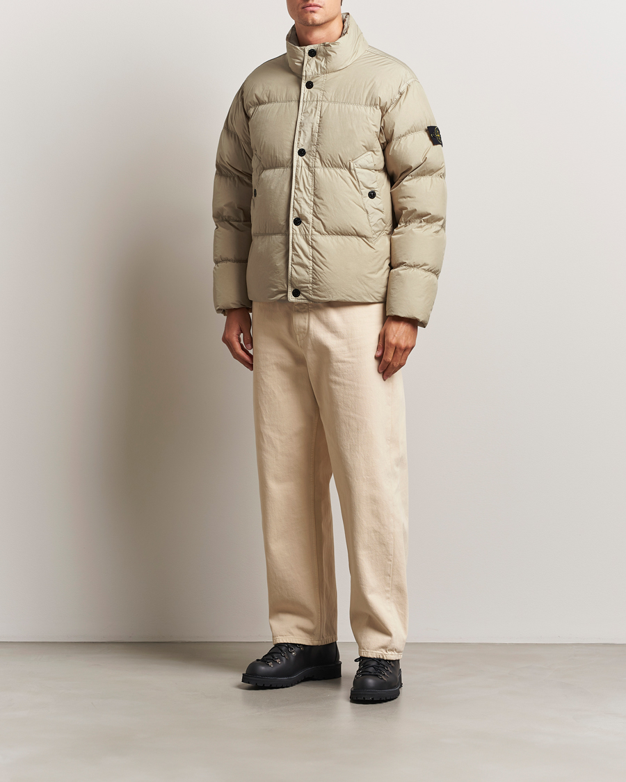 Hombres | Abrigos y chaquetas | Stone Island | Crinkle Reps Down Jacket Beige