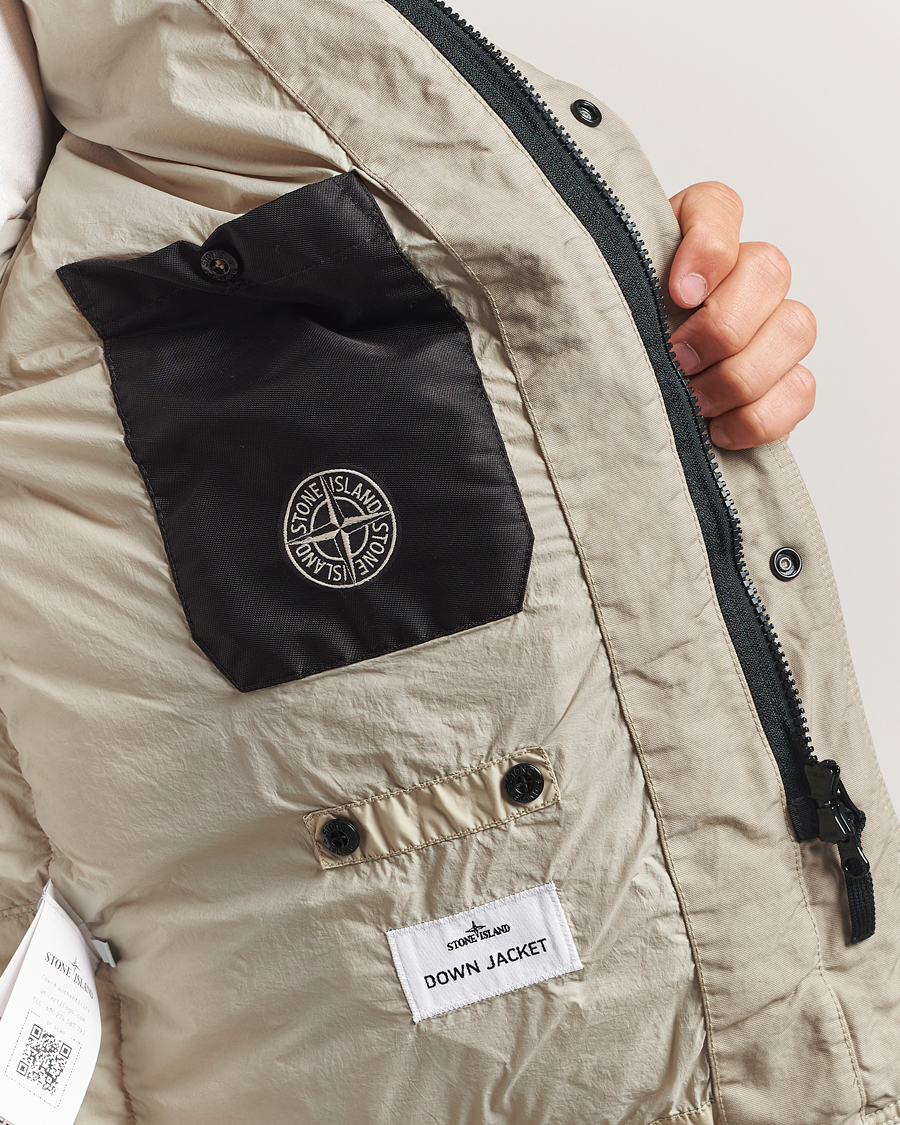 Hombres | Abrigos y chaquetas | Stone Island | Crinkle Reps Down Jacket Beige