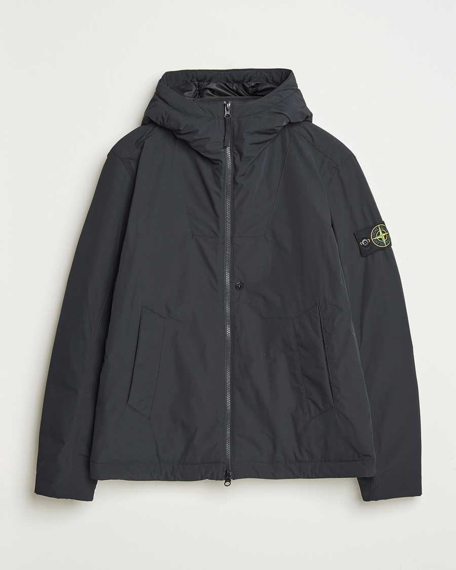 Hombres | Abrigos y chaquetas | Stone Island | Micro Twill Primaloft Padded Hood Jacket Black