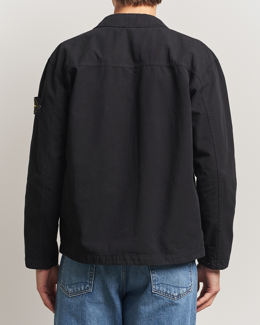 Hombres | Camisas | Stone Island | Organic Cotton Ripstop Overshirt Black