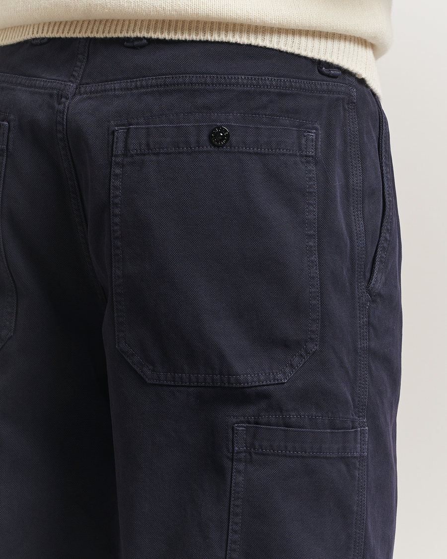 Hombres | Pantalones | Stone Island | Panama Cotton Old Effect Trousers Ink