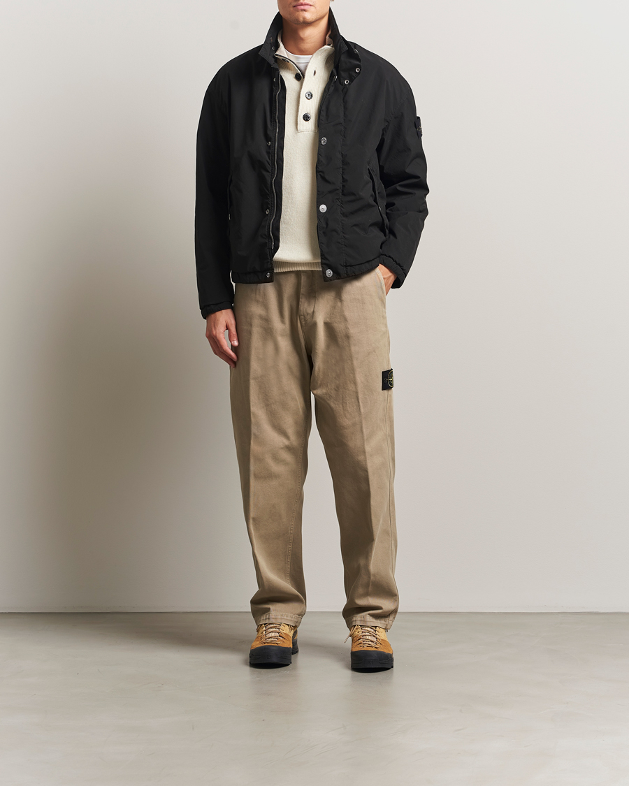 Hombres | Pantalones | Stone Island | Panama Cotton Old Effect Trousers Desert