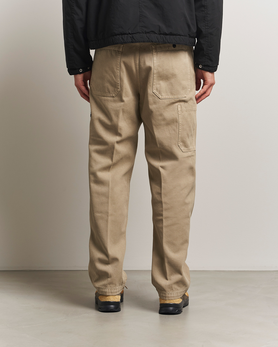 Hombres | Pantalones | Stone Island | Panama Cotton Old Effect Trousers Desert