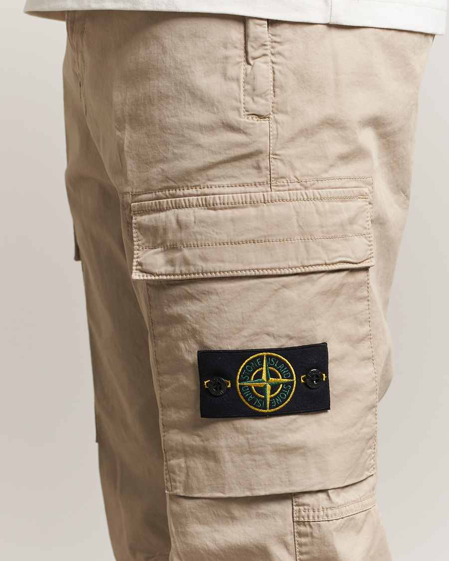 Hombres | Pantalones | Stone Island | Supima Cotton Stretch Cargo Trousers Desert