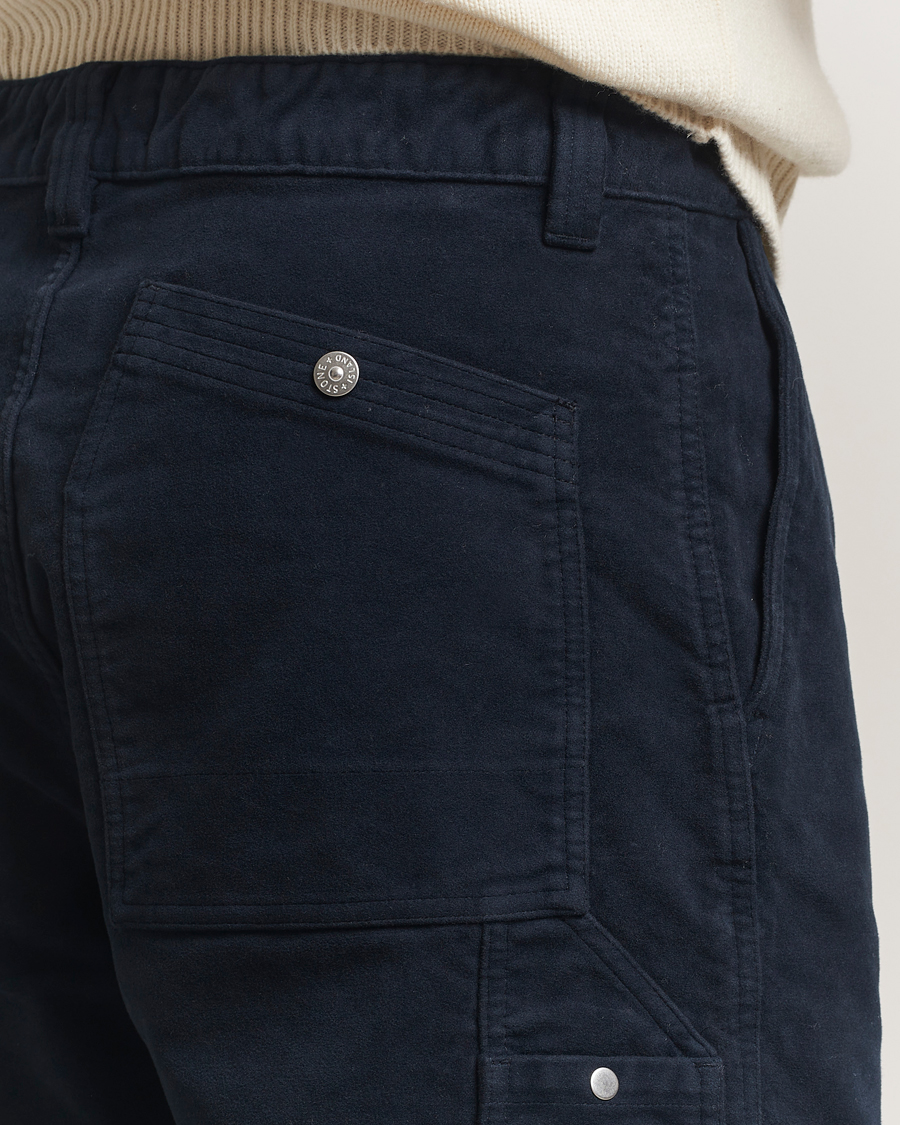 Hombres | Pantalones | Stone Island | Cotton Moleskin Trousers Navy