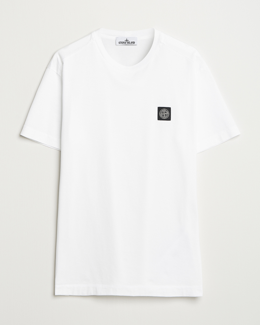 Hombres | Camisetas | Stone Island | Garment Dyed Cotton Jersey T-Shirt White