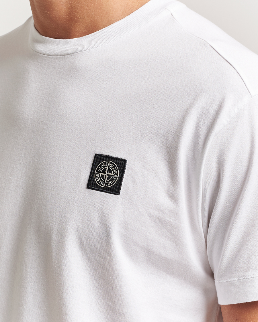 Hombres | Camisetas | Stone Island | Garment Dyed Cotton Jersey T-Shirt White