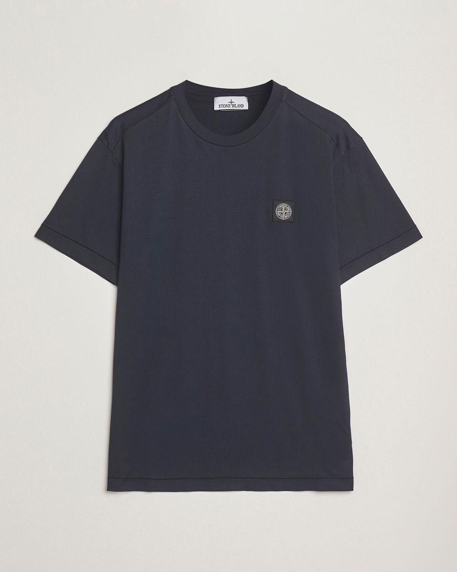 Hombres | Camisetas | Stone Island | Garment Dyed Cotton Jersey T-Shirt Navy