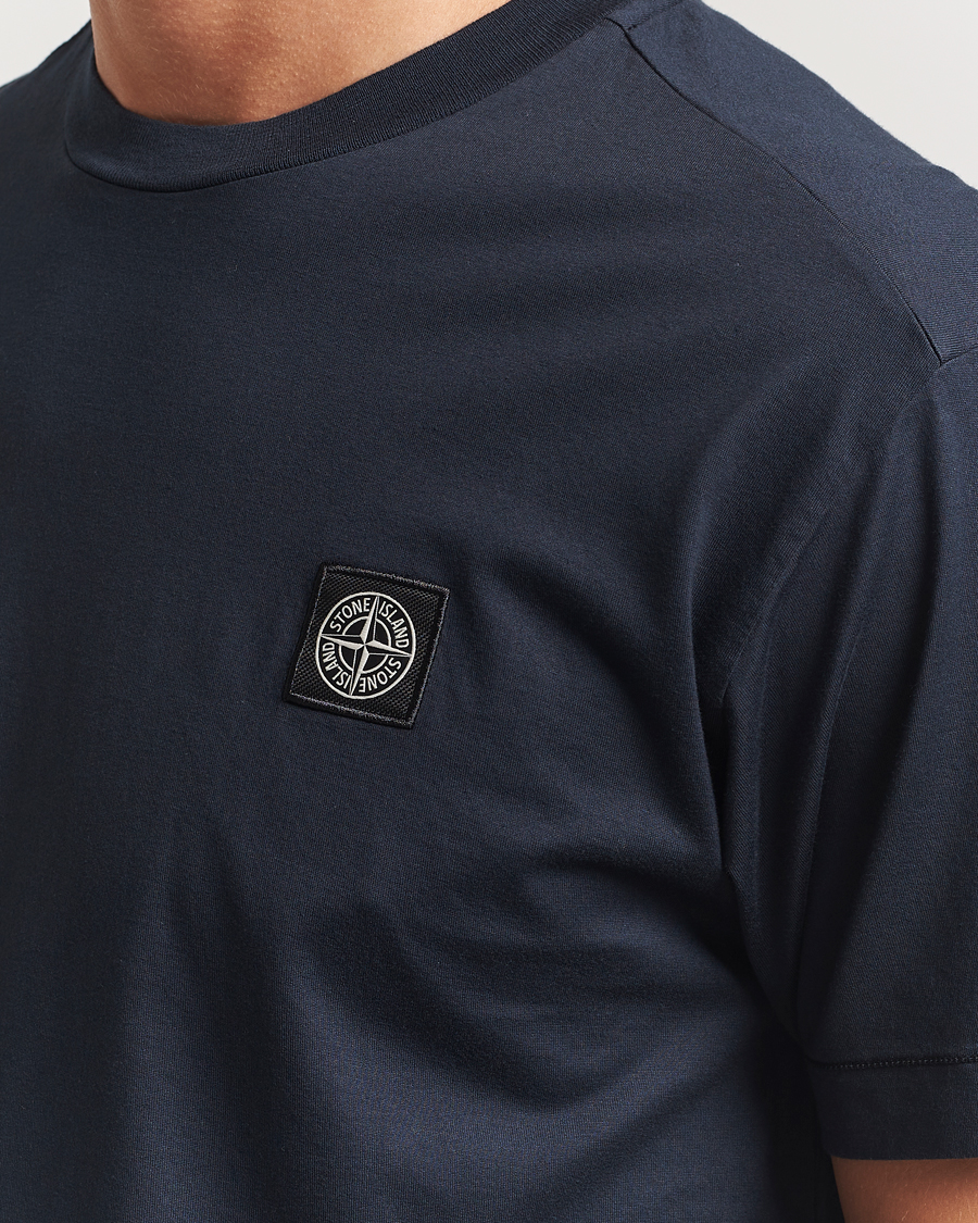 Hombres | Camisetas | Stone Island | Garment Dyed Cotton Jersey T-Shirt Navy