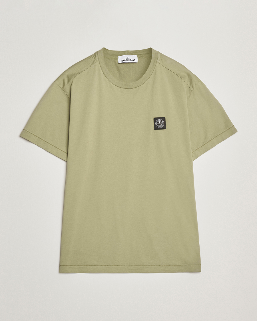 Hombres | Camisetas | Stone Island | Garment Dyed Cotton Jersey T-Shirt Sage