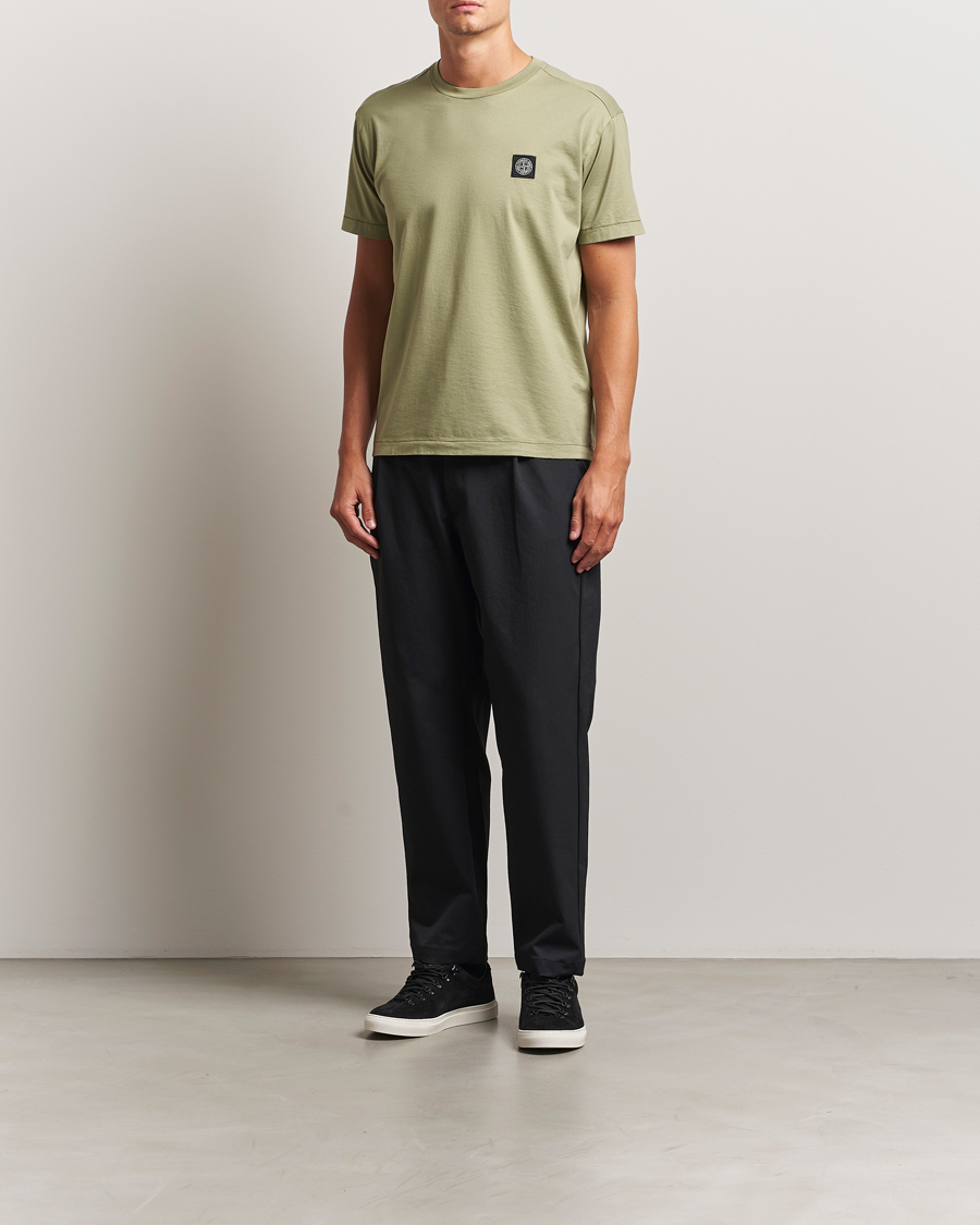 Hombres | Camisetas | Stone Island | Garment Dyed Cotton Jersey T-Shirt Sage