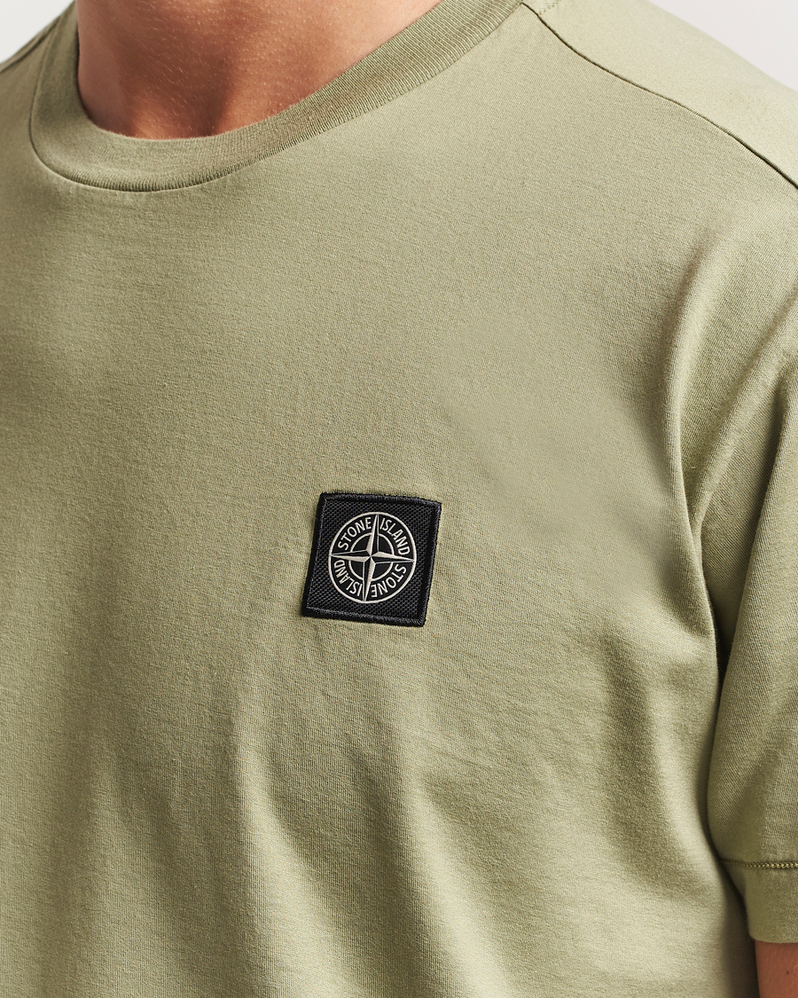 Hombres | Camisetas | Stone Island | Garment Dyed Cotton Jersey T-Shirt Sage