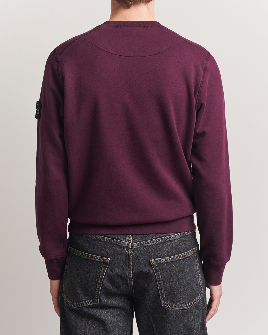 Hombres | Jerséis y prendas de punto | Stone Island | Garment Dyed Fleece Sweatshirt Amaranth