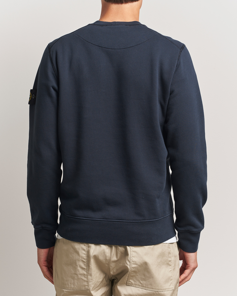 Hombres | Jerséis y prendas de punto | Stone Island | Garment Dyed Fleece Sweatshirt Navy