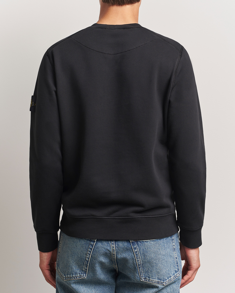 Hombres | Jerséis y prendas de punto | Stone Island | Garment Dyed Fleece Sweatshirt Black