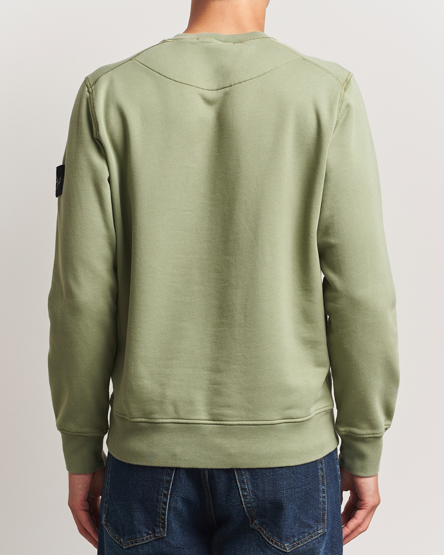 Hombres | Jerséis y prendas de punto | Stone Island | Garment Dyed Fleece Sweatshirt Sage