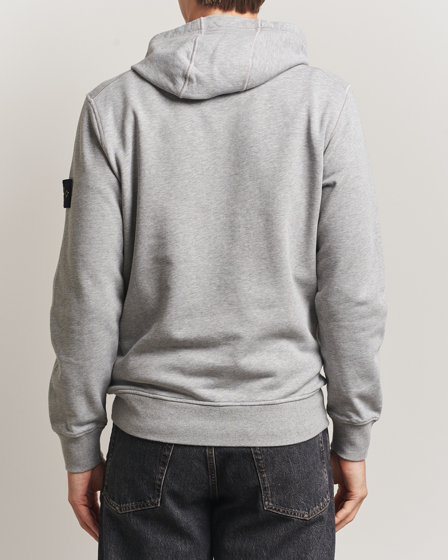 Hombres | Jerséis y prendas de punto | Stone Island | Garment Dyed Fleece Hood Grey Melange